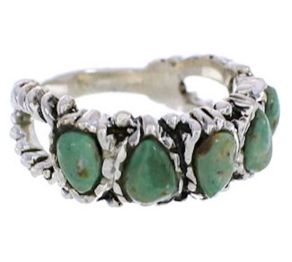 Turquoise Sterling Silver Southwest Ring Size 8-3/4 WX34734